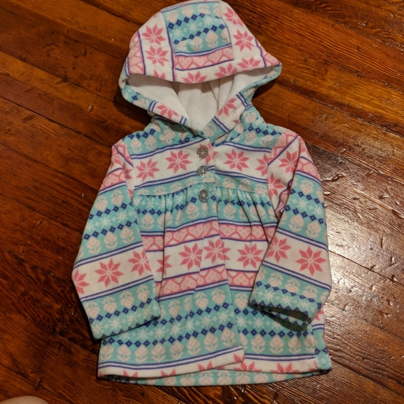 Carter's Other - 3 button fleece jacket with lined hood